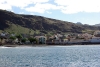Blick vom Ankerplatz auf Tarafal/Sao Nicolao